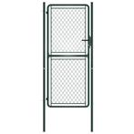 vidaXL Poort 100x175 cm staal groen, Tuin en Terras, Verzenden, Nieuw