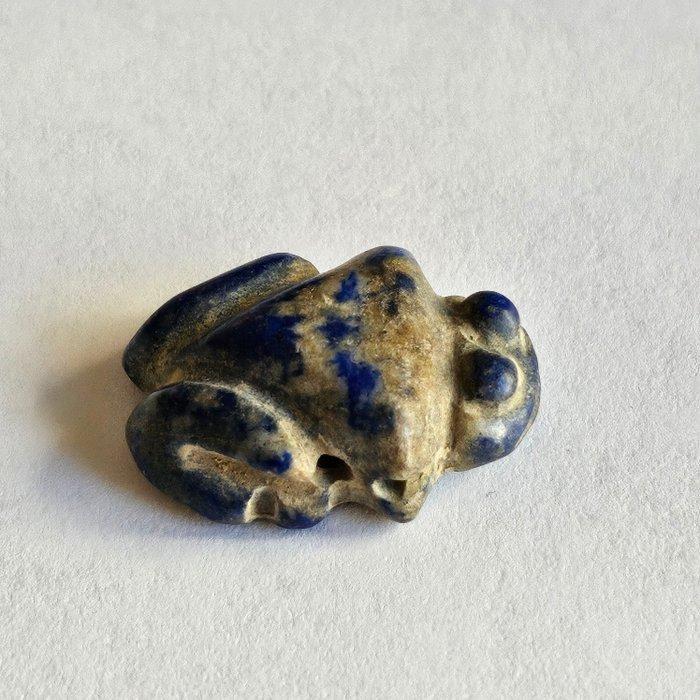 Bactrisch of Sino-Siberisch Lapis Lazuli XXS Kikker Kraal, Antiek en Kunst, Antiek | Overige Antiek