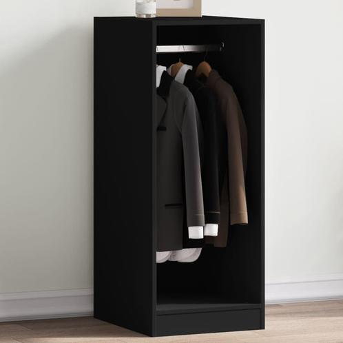 vidaXL Kledingkast 48x41x102 cm bewerkt hout zwart, Maison & Meubles, Armoires | Penderies & Garde-robes, Envoi