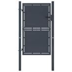 vidaXL Tuinpoort staal 100x125 cm antraciet, Tuin en Terras, Verzenden, Nieuw