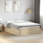 vidaXL Bedframe bewerkt hout sonoma eikenkleurig 120x200 cm, Verzenden, Nieuw