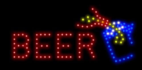 Bier drank club LED bord lamp verlichting lichtbak reclamebo, Huis en Inrichting, Lampen | Overige, Nieuw, Verzenden