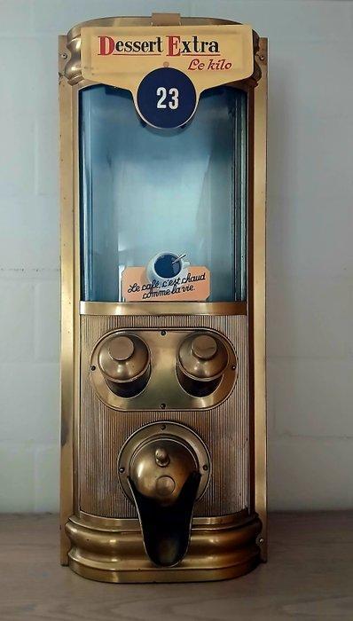 Dispenser - Koper, Glas, Metaal, Hout - Koffieboon dispenser, Antiquités & Art, Antiquités | Assiettes décoratives & Carrelages