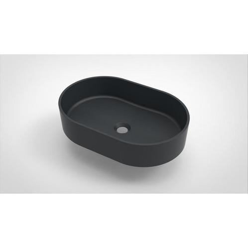 Opbouw Waskom Arcqua Case Ovaal 55x36 cm Mat Antraciet, Doe-het-zelf en Bouw, Sanitair, Overige typen, Nieuw, Ophalen of Verzenden