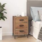 vidaXL Nachtkastje 40x30x55 cm gerecycled massief grenenhout, Huis en Inrichting, Slaapkamer | Nachtkastjes, Verzenden, Nieuw