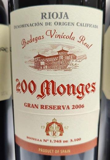 2006 Vinícola Real, 200 Monges, gran reserva x1 & 2004 Luis beschikbaar voor biedingen