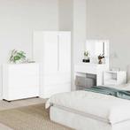 vidaXL Opbergkast Wit 80 x 31 x 81 cm Bewerkt hout, Verzenden, Nieuw