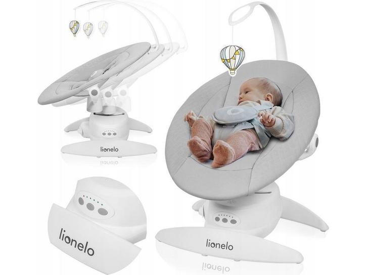 Lionelo Iris Premium Babyschommel - 360° Draaibaar Zitje -, Huis en Inrichting, Woonaccessoires | Overige, Zo goed als nieuw, Verzenden
