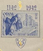 België 1942 - Orval blok met CURIOSITEIT : Foutieve Opdruk, Gestempeld