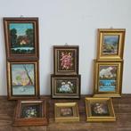 Lijst (9) - Canvas, Hout, goudblad - vintage schilderijen, Antiek en Kunst
