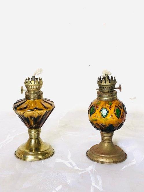 anciennes - Petroleumlamp - Glas, Antiek en Kunst, Curiosa en Brocante
