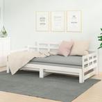 vidaXL Lit coulissant sans matelas blanc 2x(90x190) cm, Verzenden, Neuf