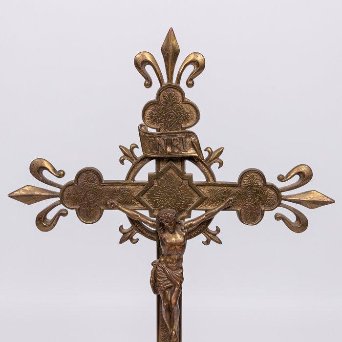 Altaar kruis, 19e-eeuw - Brons - 1850-1900, Antiek en Kunst, Kunst | Niet-Westerse kunst