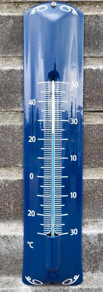 Thermometer deco blauw, Verzamelen, Merken en Reclamevoorwerpen, Verzenden