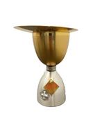 Kelk - Messing en brons, verguld met 24 k goud en zilver