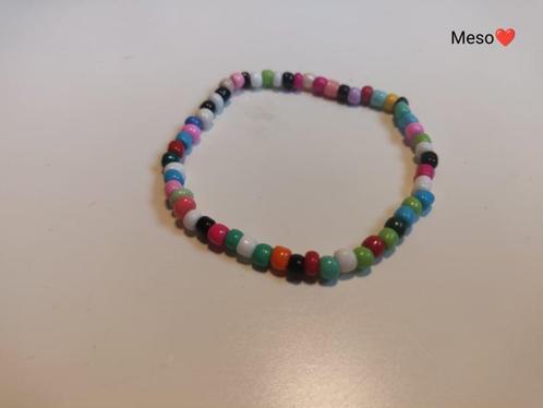 Regenboog armband glaskralen (Armbandjes glaskralen), Hobby en Vrije tijd, Kralen en Sieraden maken, Verzenden