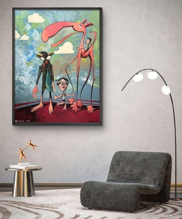 Andrzej Gudaski - Different world - XL, Antiek en Kunst, Kunst | Schilderijen | Modern