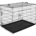 tectake Hondenkooi-roosterbox Luna, opvouwbaar, met 2 deuren, Dieren en Toebehoren, Verzenden, Nieuw