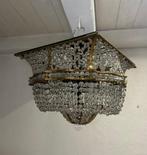 Kroonluchter - Messing - Prachtige Sac à Perle, Antiek en Kunst