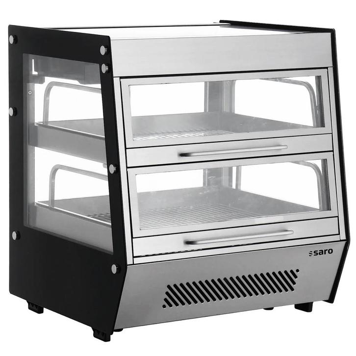 Warmhoudvitrine | BENNET | RVS/Zwart | 30°C/80°C |, Articles professionnels, Horeca | Équipement de cuisine, Envoi