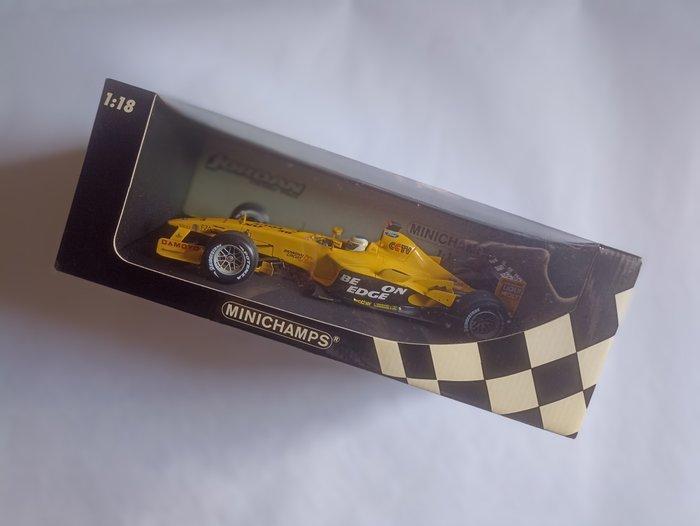 Minichamps 1:18 - Modelauto - JORDAN FORD - F1, Hobby en Vrije tijd, Modelauto's | 1:5 tot 1:12