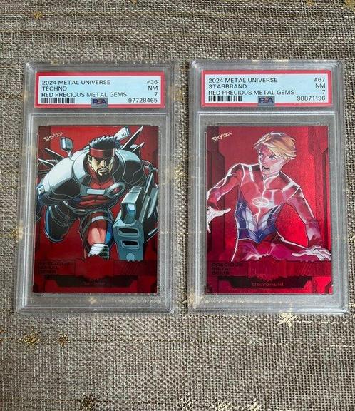 Upper Deck - 2 Graded card - Marvel Metal Universe 2024 -, Verzamelen, Overige Verzamelen