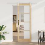 vidaXL Schuifdeur ORKDAL Bruin 83 x 232 cm Massief, Doe-het-zelf en Bouw, Deuren en Vliegenramen, Verzenden, Nieuw