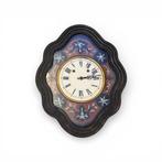 bullseye - Hout, Messing - 1850-1900, Antiek en Kunst, Antiek | Klokken