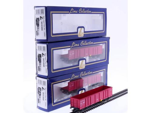Schaal H0 Lima 303300 NS Cargo Eanos Hoge bakwagens Set v..., Hobby en Vrije tijd, Modeltreinen | H0, Overige typen, Zo goed als nieuw