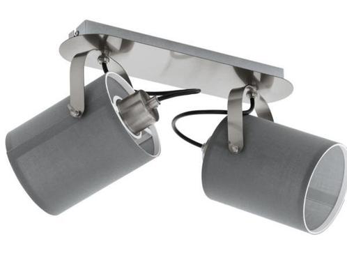 Veiling - EGLO Villabate spot 2lichts nikkelmat 335×9, Huis en Inrichting, Lampen | Spots, Gebruikt