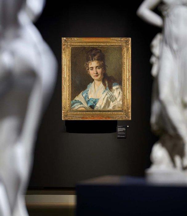 École européenne (XIX) - Ritratto di giovane donna, Antiek en Kunst, Kunst | Schilderijen | Klassiek
