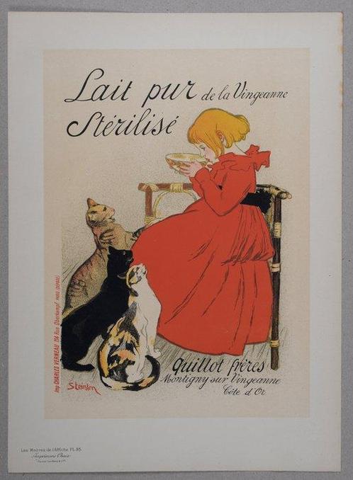 T. A. Steinlen (1859-1923) - Les Maîtres de lAffiche : Lait, Antiek en Kunst, Kunst | Designobjecten