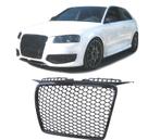 CALANDRE AUDI A3 8P 05-08 LOOK RS3 NOIR BRILLANT, Verzenden