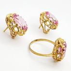 Ring - 18 karaat Geel goud - 13.50ct. tw. Synthetische, Handtassen en Accessoires, Ringen, Nieuw