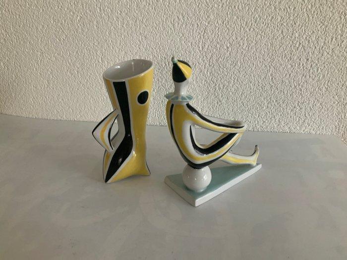 János Török - Beeldje, Clown & Wesp - 18 cm - Porselein, Antiek en Kunst, Antiek | Glaswerk en Kristal