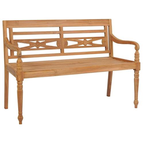 vidaXL Batavia bank 120 cm teakhout, Tuin en Terras, Tuinsets en Loungesets, Nieuw, Verzenden