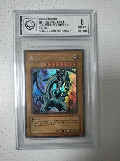 Europa - Blue eyes white dragon; Konami - yu-gi-oh graded, Verzamelen, Overige Verzamelen