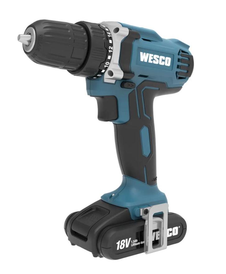 2dekans | Wesco Accuboormachine WS2971 18V – 1x 1,5Ah – 23,5, Doe-het-zelf en Bouw, Gereedschap | Boormachines, Ophalen of Verzenden