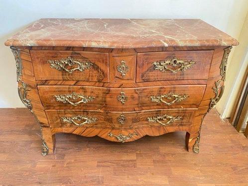 Commode - Walnoot - Elegante Ladekast in Luigi XV-stijl, Antiek en Kunst, Antiek | Meubels | Stoelen en Sofa's