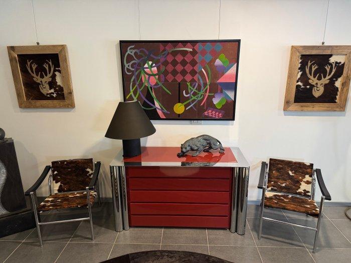 Cinova - Antonello Mosca - Commode - 1008 cm³ - Bois, Acier, Antiek en Kunst, Kunst | Designobjecten