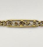 argent 925 plaqué or - Chaîne - Chaîne de montre de poche