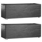 vidaXL Tuinmeubelhoezen 2 st 8 oogjes rechthoekig 192x82x65, Tuin en Terras, Verzenden, Nieuw