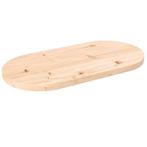 vidaXL Tafelblad ovaal 80x40x2,5 cm massief grenenhout, Verzenden, Nieuw