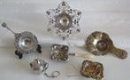 Theezeef (6) - .925 zilver - Lot antieke thee zeven