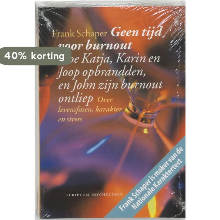 Geen tijd voor burnout / Scriptum psychologie 9789055943142, Boeken, Psychologie, Gelezen, Verzenden