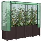 vidaXL Plantenbak verhoogd met kashoes 160x40x153 cm, Tuin en Terras, Verzenden, Nieuw