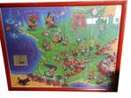 Asterix reclameposter met 8 voorgesneden karakters compleet, Nieuw