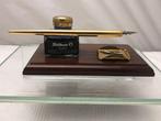 Pelikan - Ensemble de bureau - Bois, Verre, Métal doré
