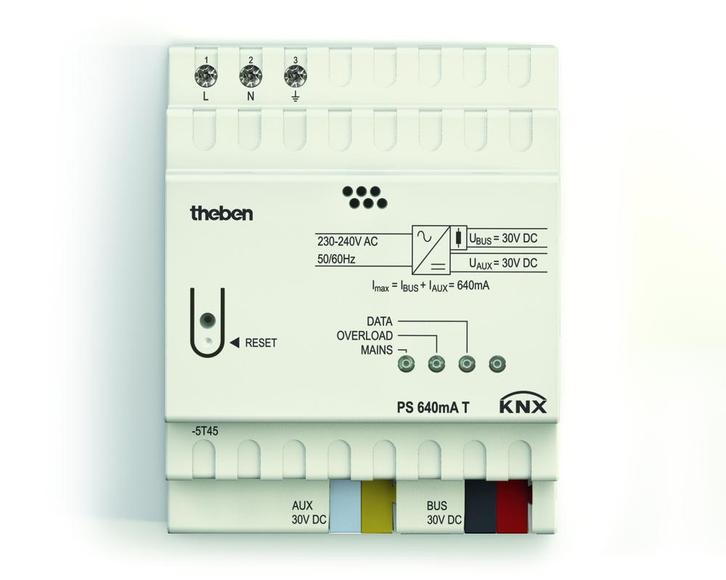 Theben PS 640mA KNX Voeding Met Hulpaansluiting - 9070958, Doe-het-zelf en Bouw, Elektriciteit en Kabels, Verzenden
