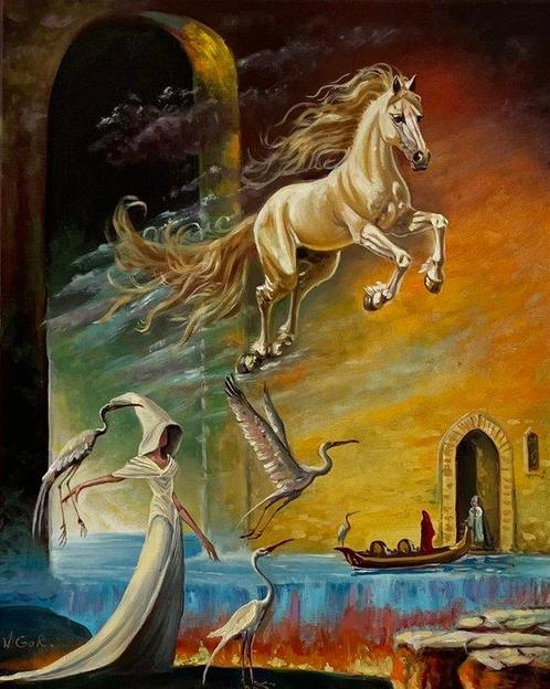 Nikolay Gorovoy (1953) - Desire for Freedom, Antiek en Kunst, Kunst | Schilderijen | Modern